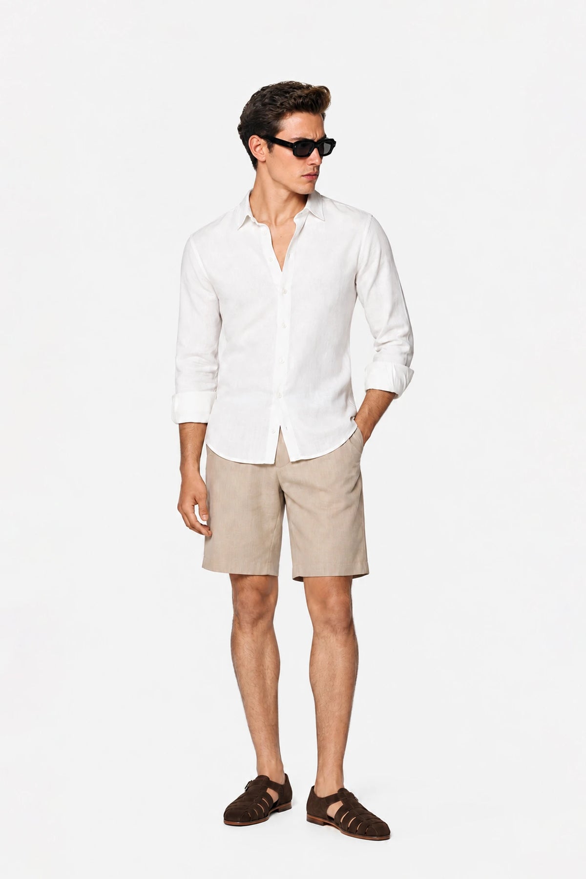 Tailored Fit Linen Shirt
