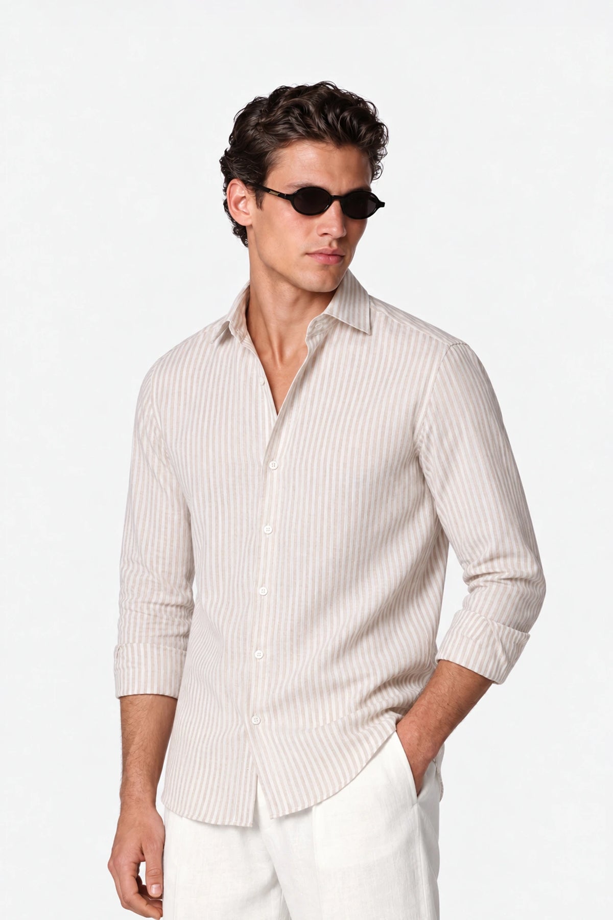 Pink Pinstripe Shirt
