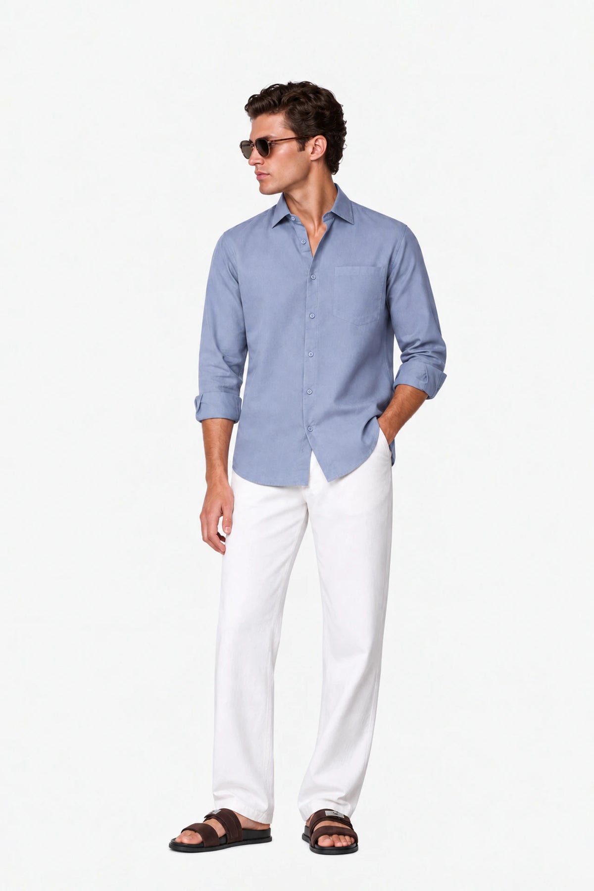 Tailored Fit Linen Shirt