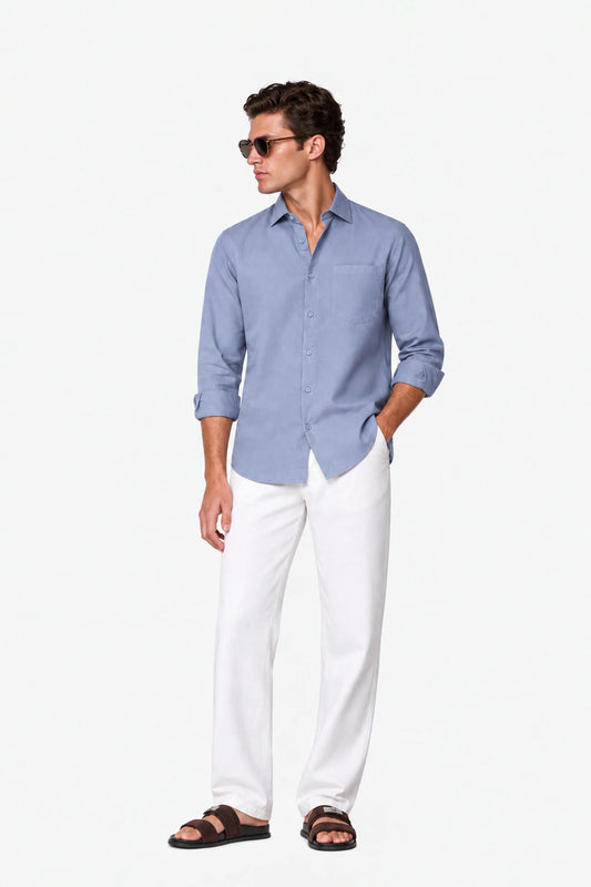 Tailored Fit Linen Shirt