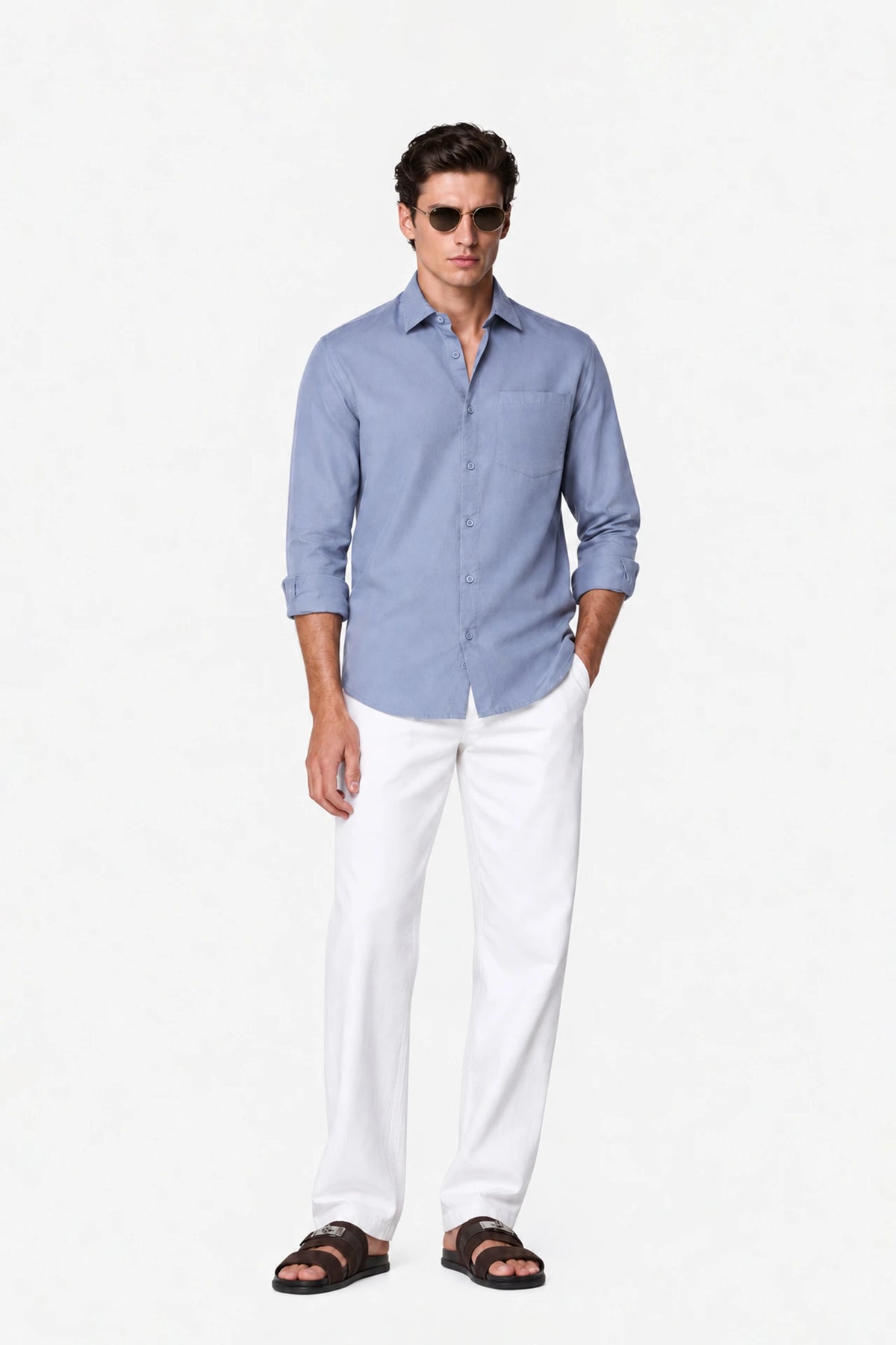 Tailored Fit Linen Shirt