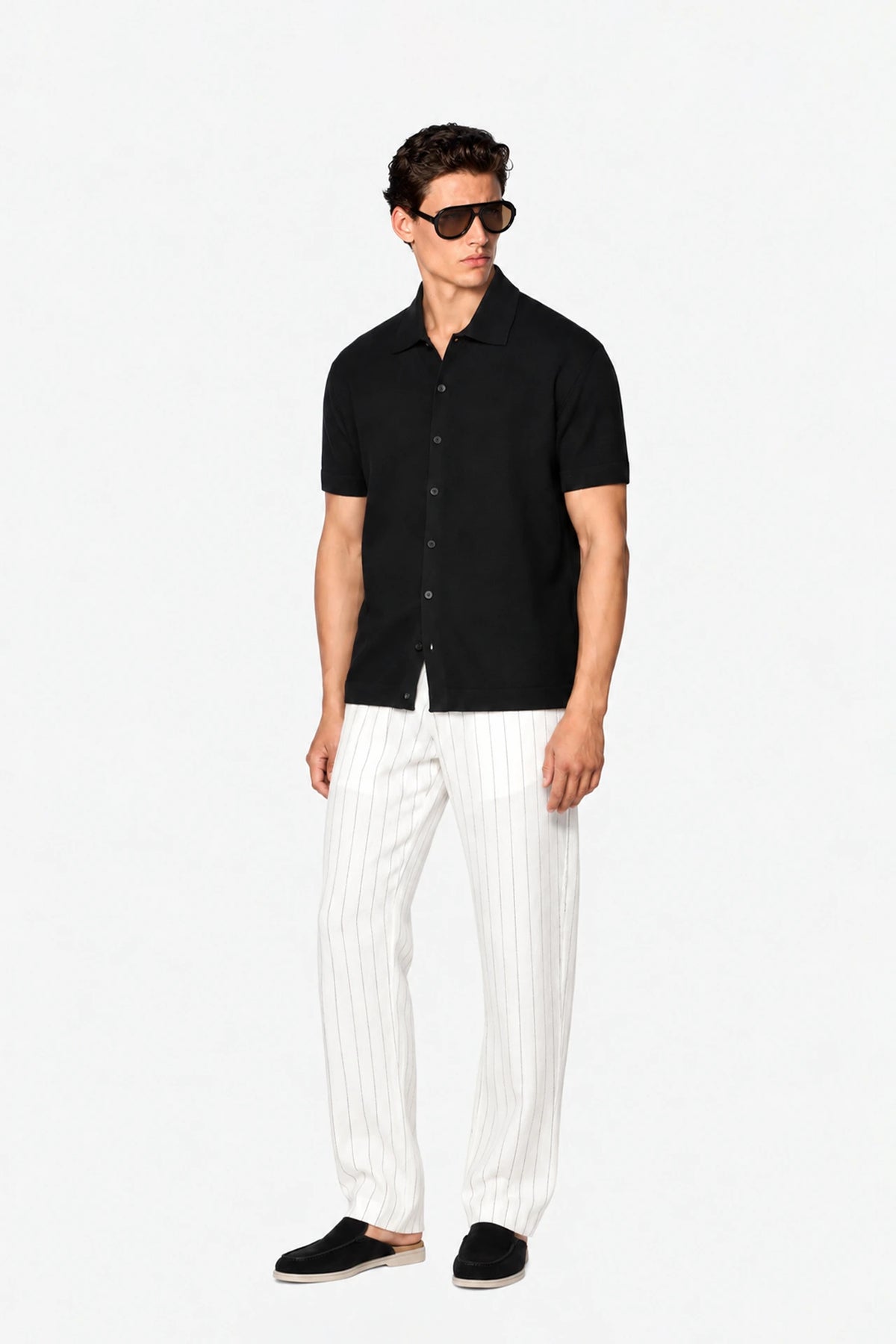 Fine-Knit Sleek Shirt