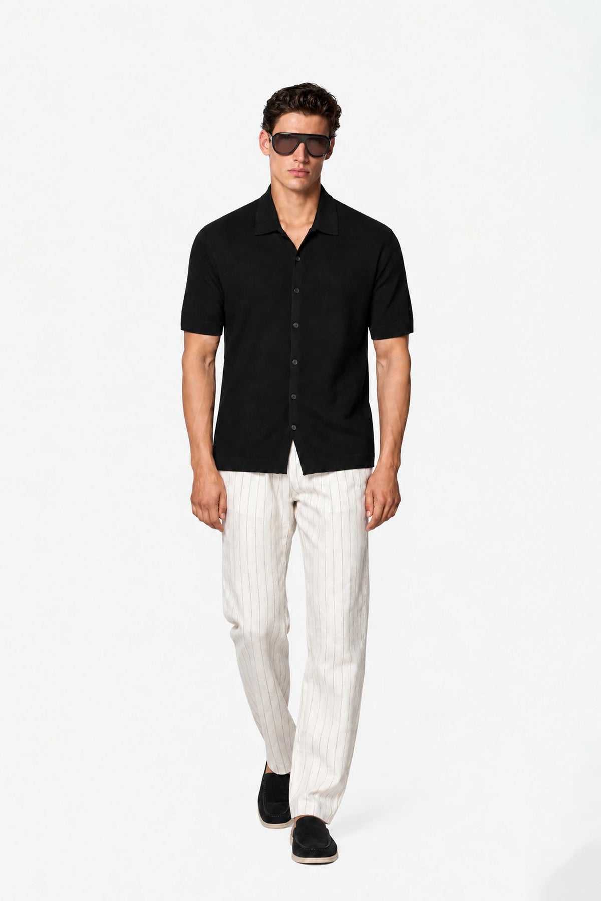 Fine-Knit Sleek Shirt
