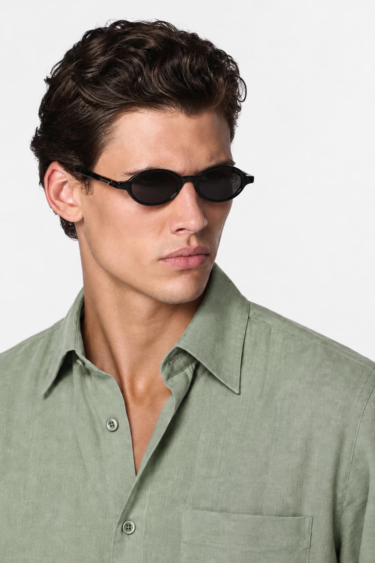 Tailored Fit Linen Shirt