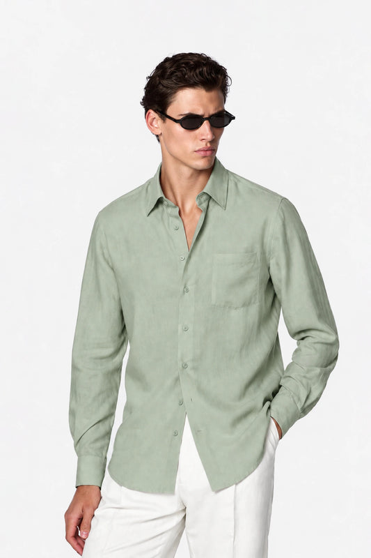 Tailored Fit Linen Shirt