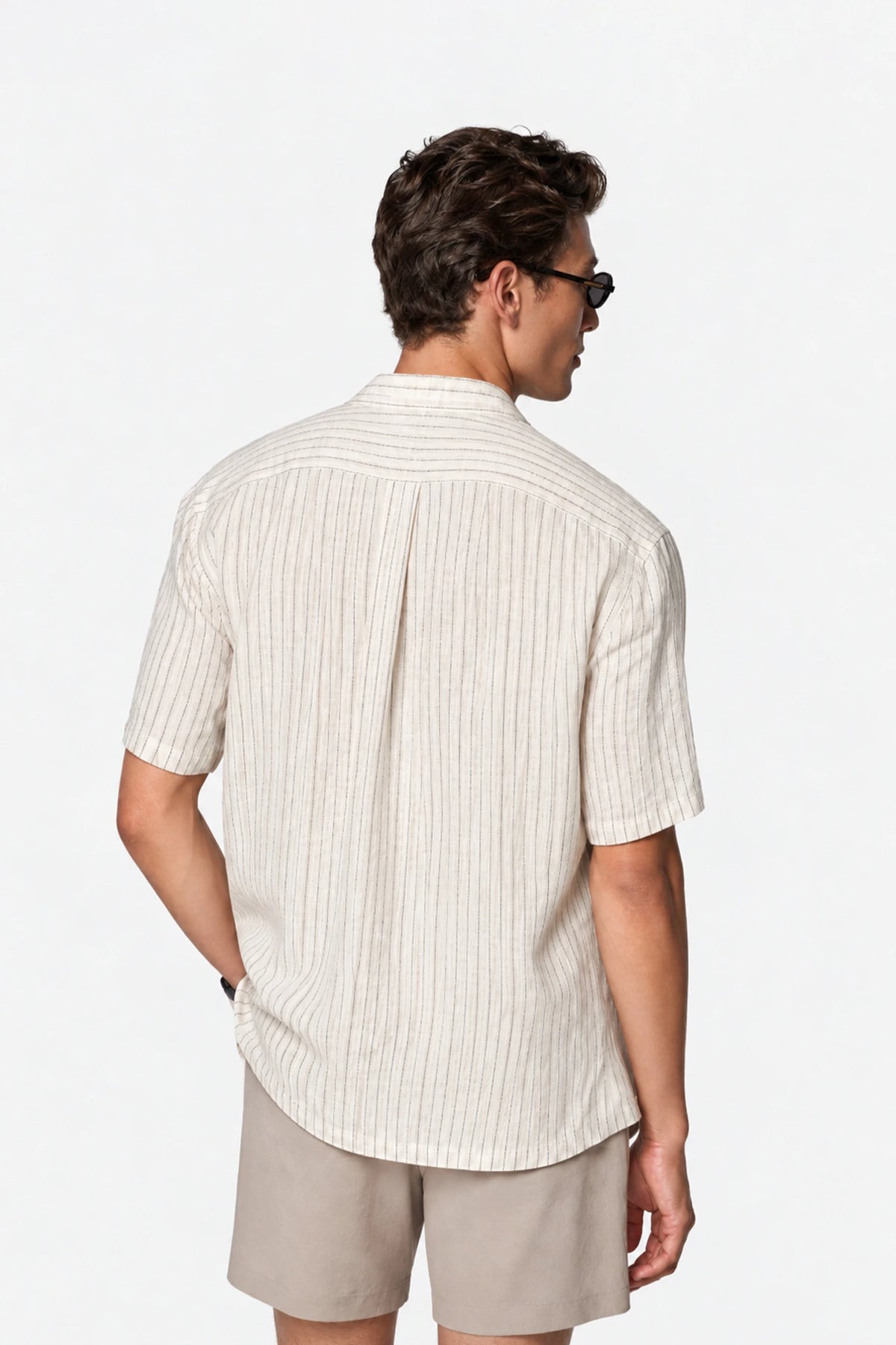 Ecru Pinstripe Shirt
