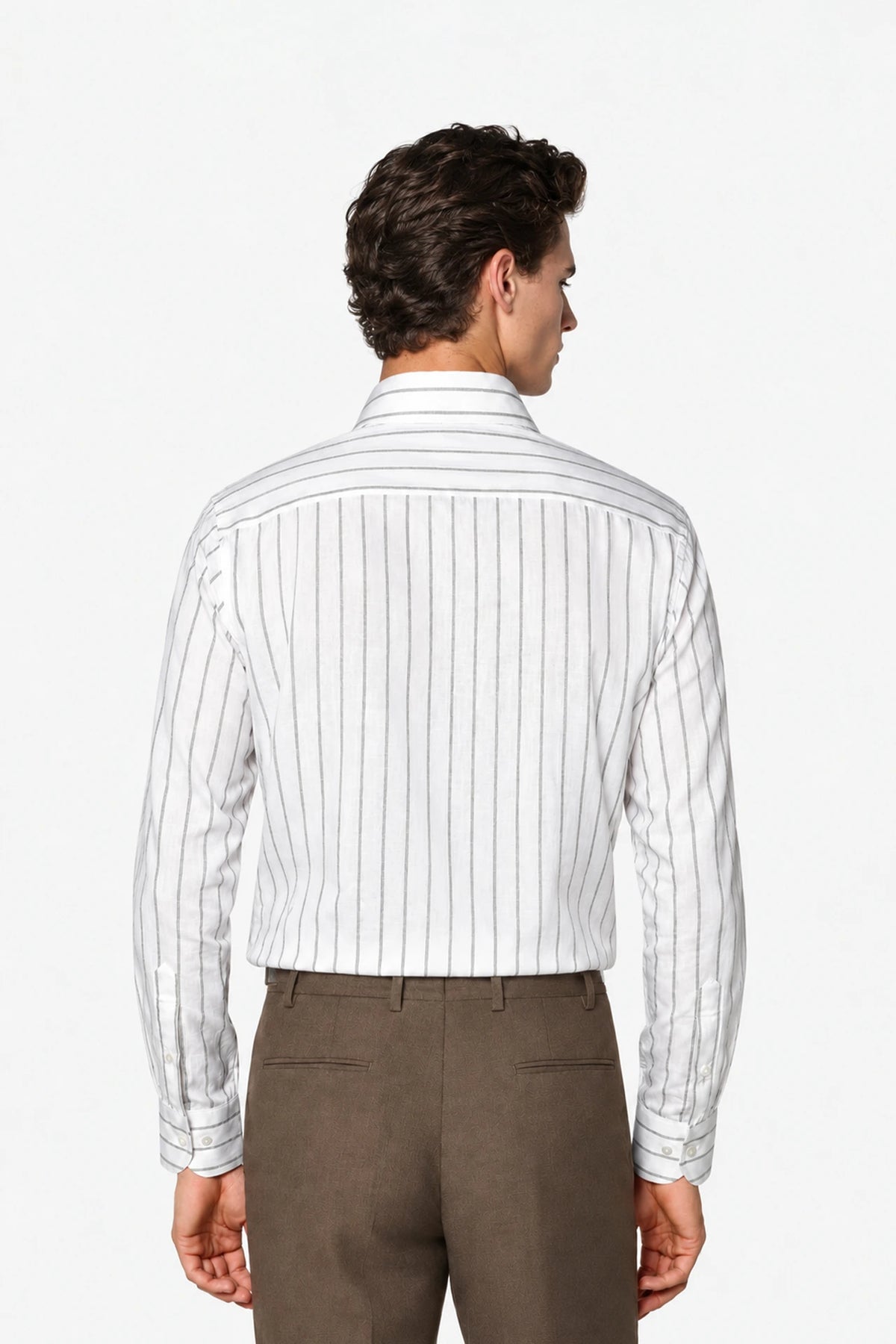 Fine Stripe Cotton Shirt