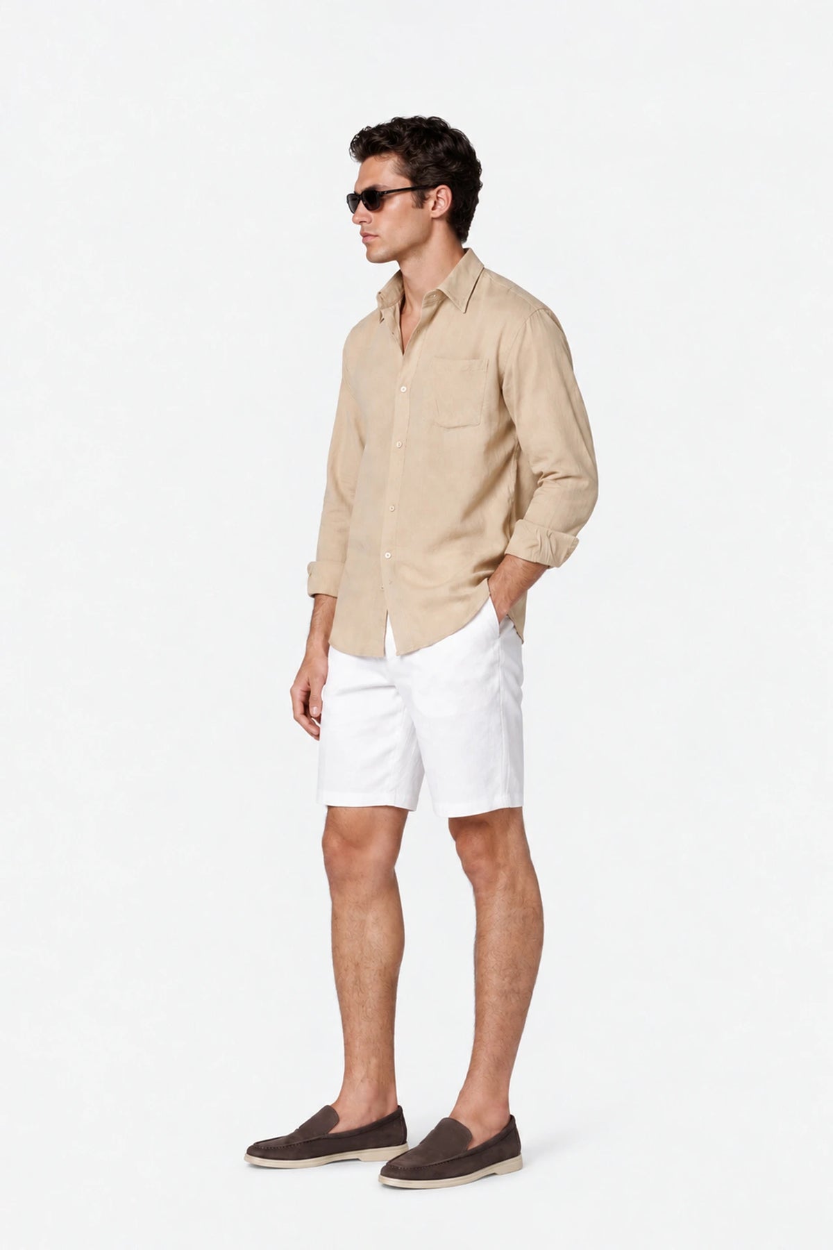 Tailored Fit Linen Shirt