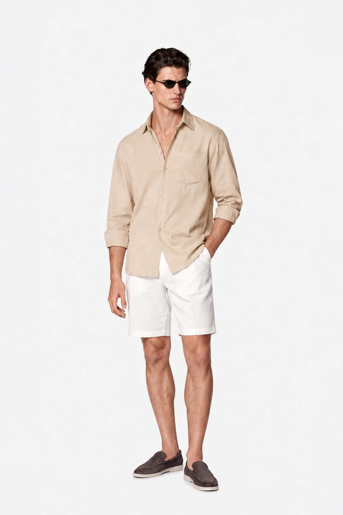 Tailored Fit Linen Shirt