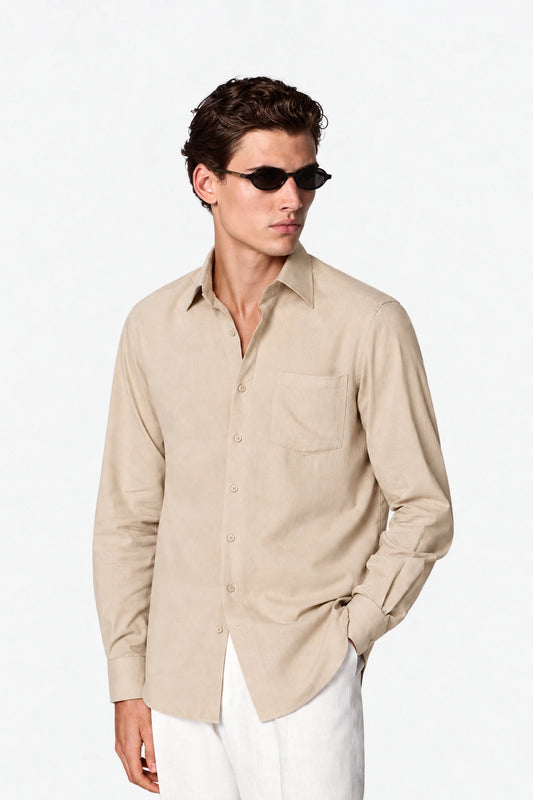 Tailored Fit Linen Shirt