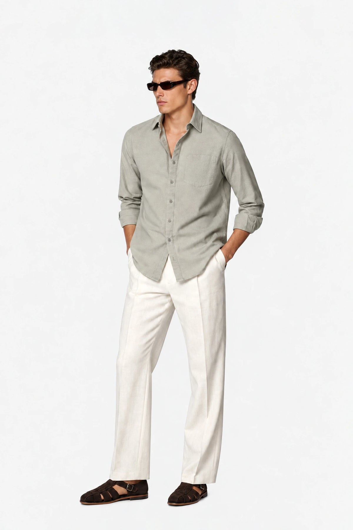 Tailored Fit Linen Shirt