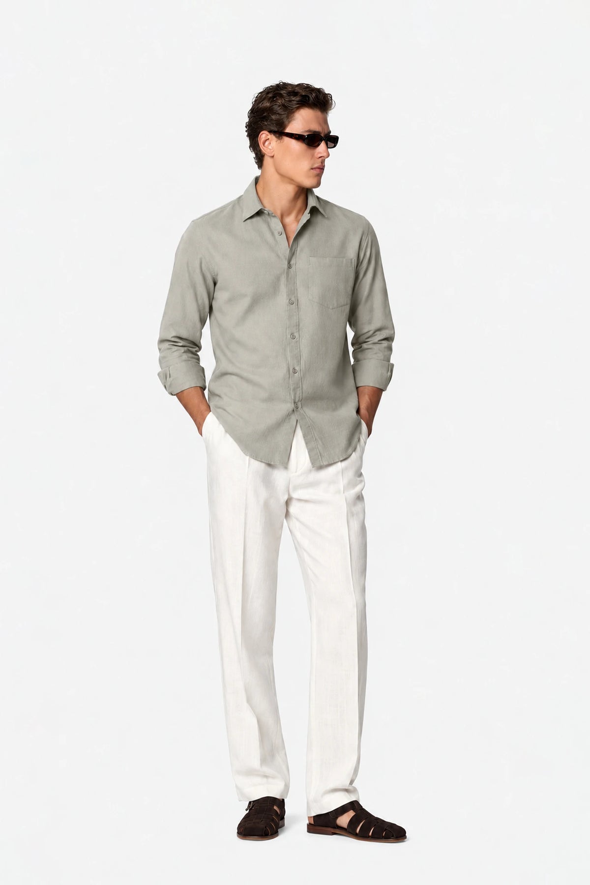 Tailored Fit Linen Shirt