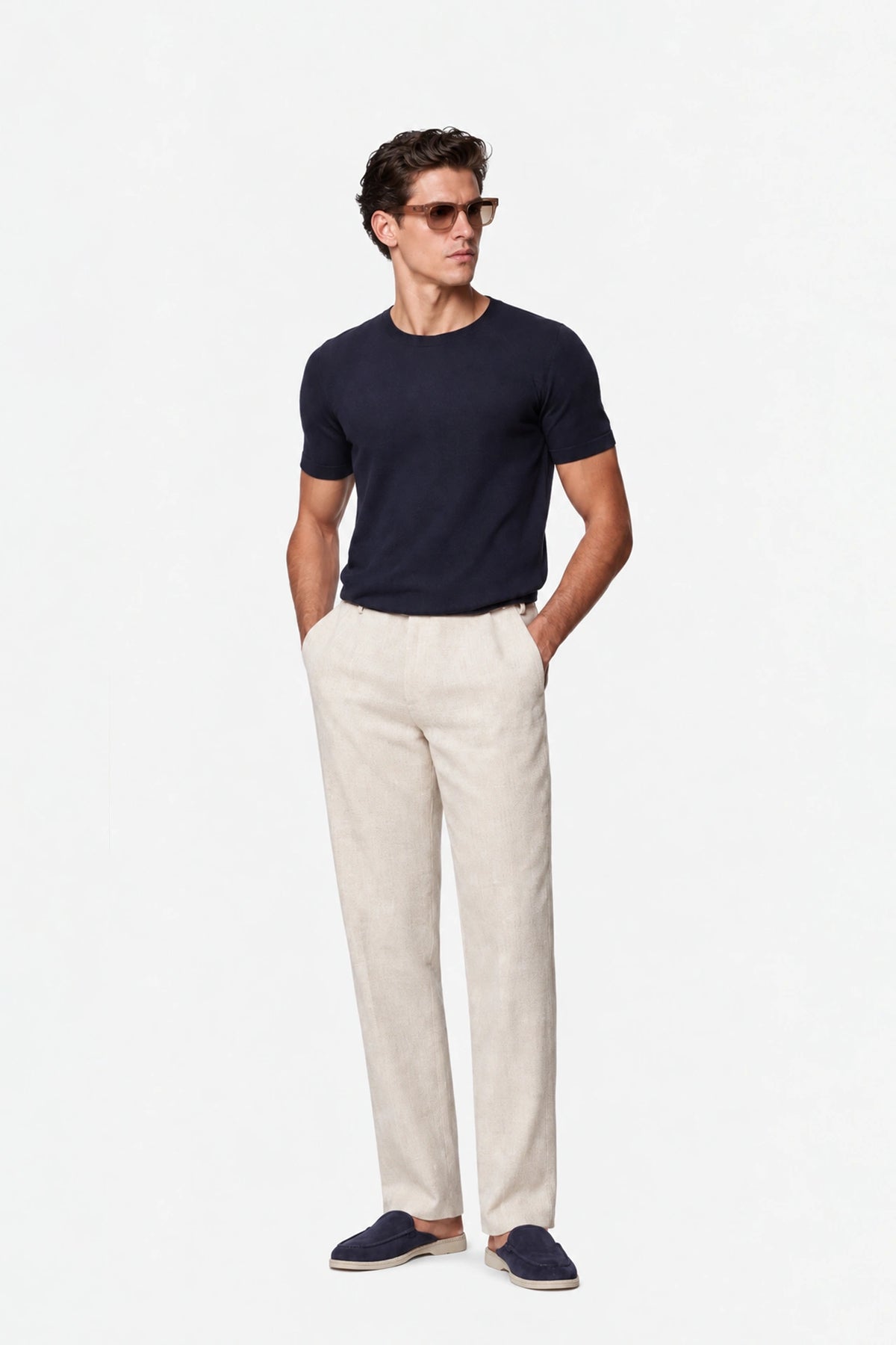 Lyocell Knit T-Shirt