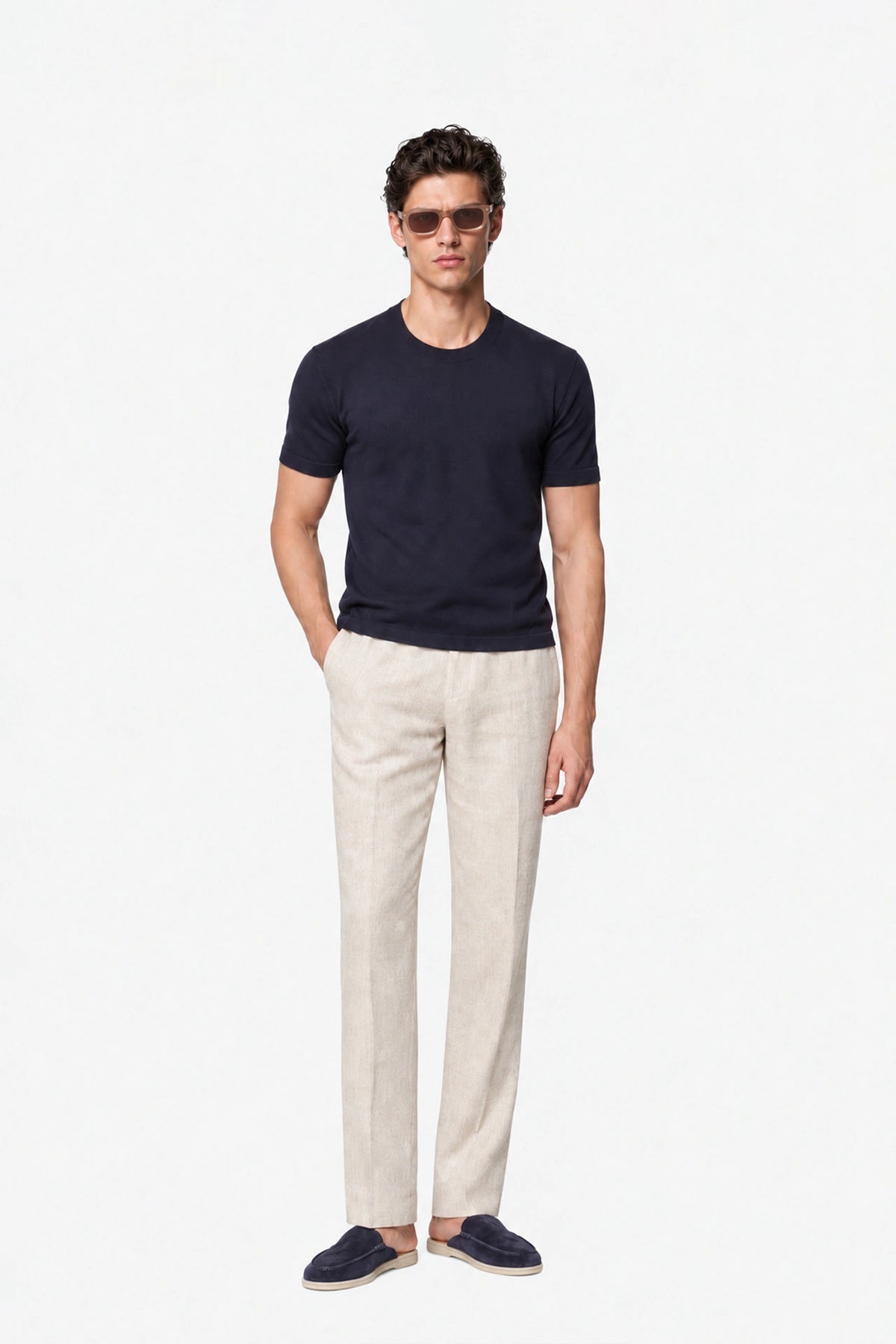 Lyocell Knit T-Shirt