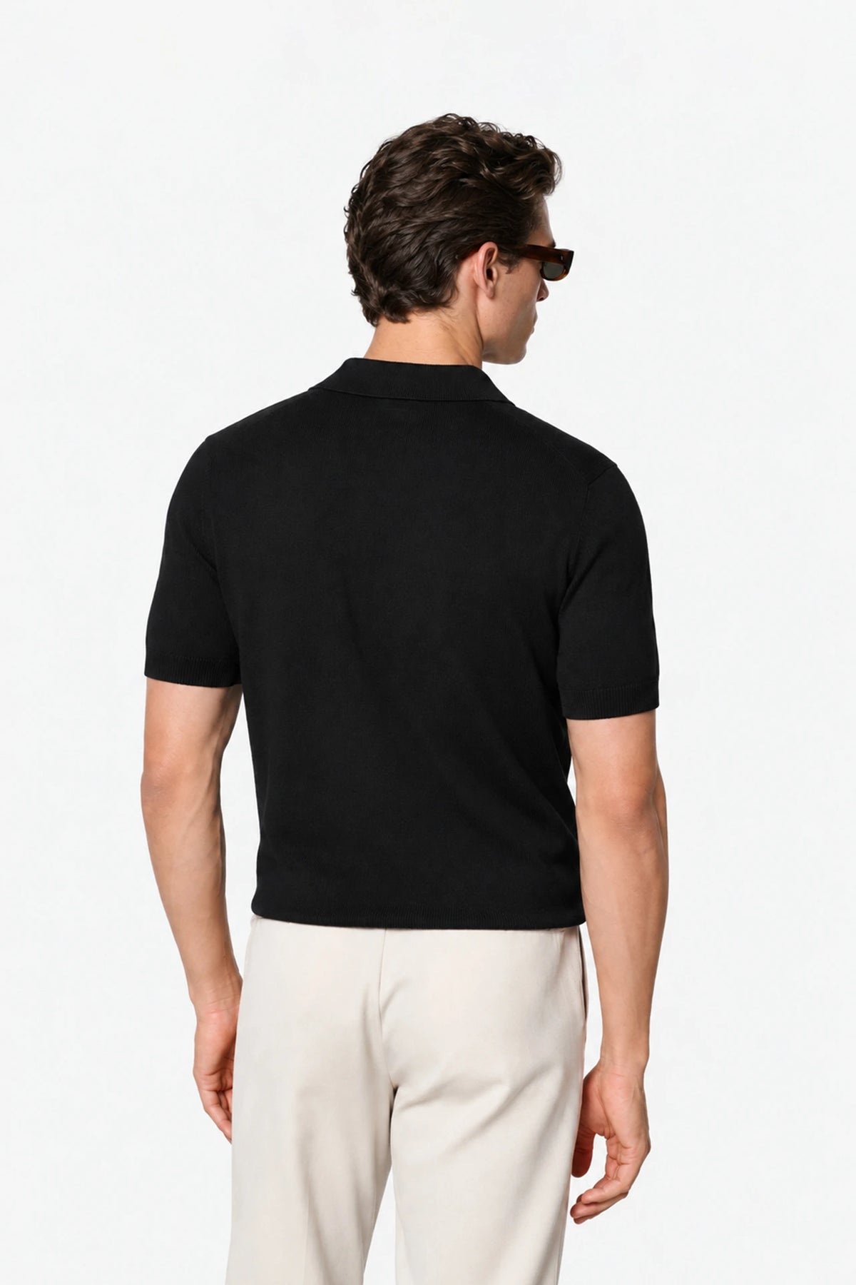 Fine Gauge Knit Polo