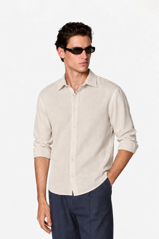 Tailored Fit Linen Shirt