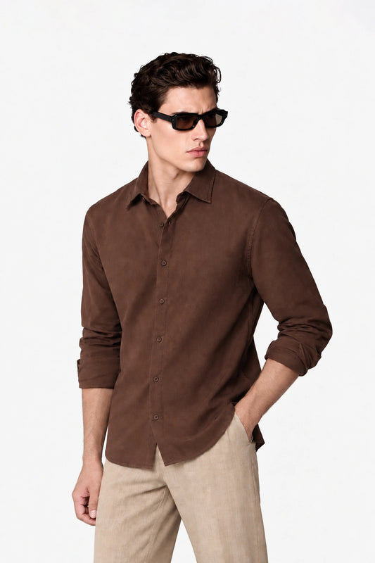 Tailored Fit Linen Shirt