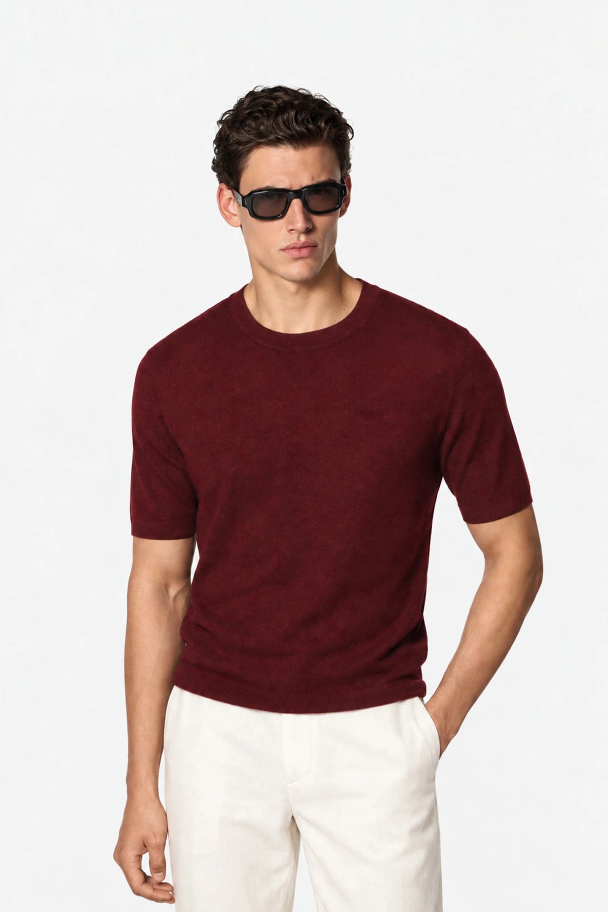 Fine Knit T-Shirt