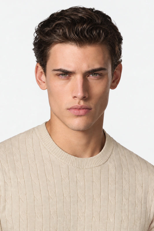 Cable Knit T-Shirt