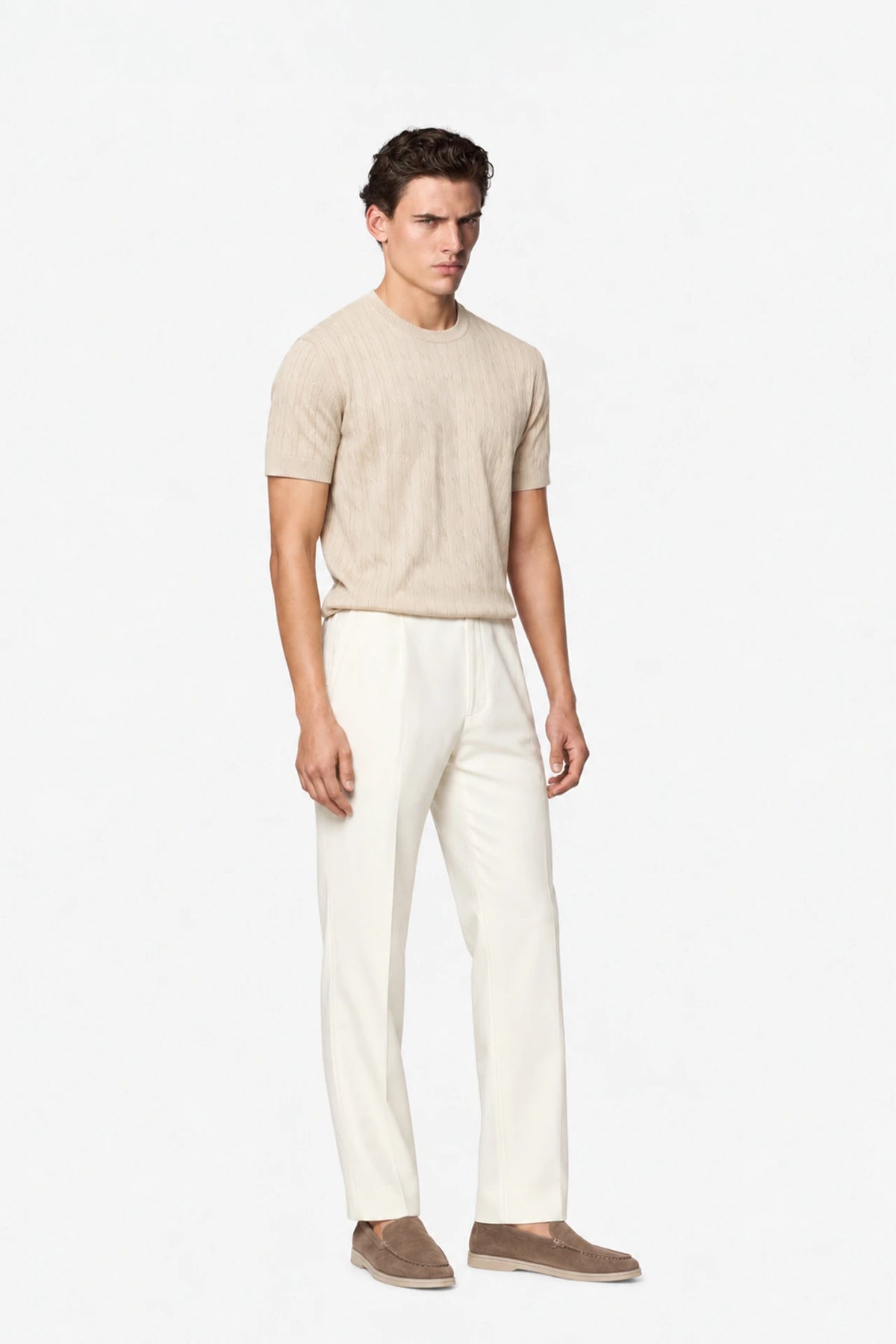 Cable Knit T-Shirt