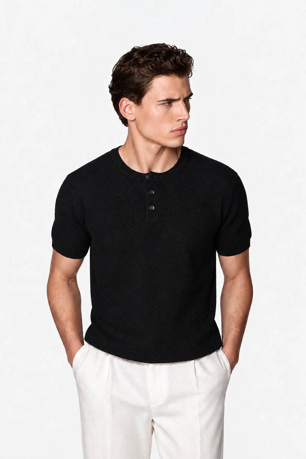 Textured Henley
