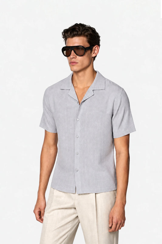 Pinstripe Linen Shirt