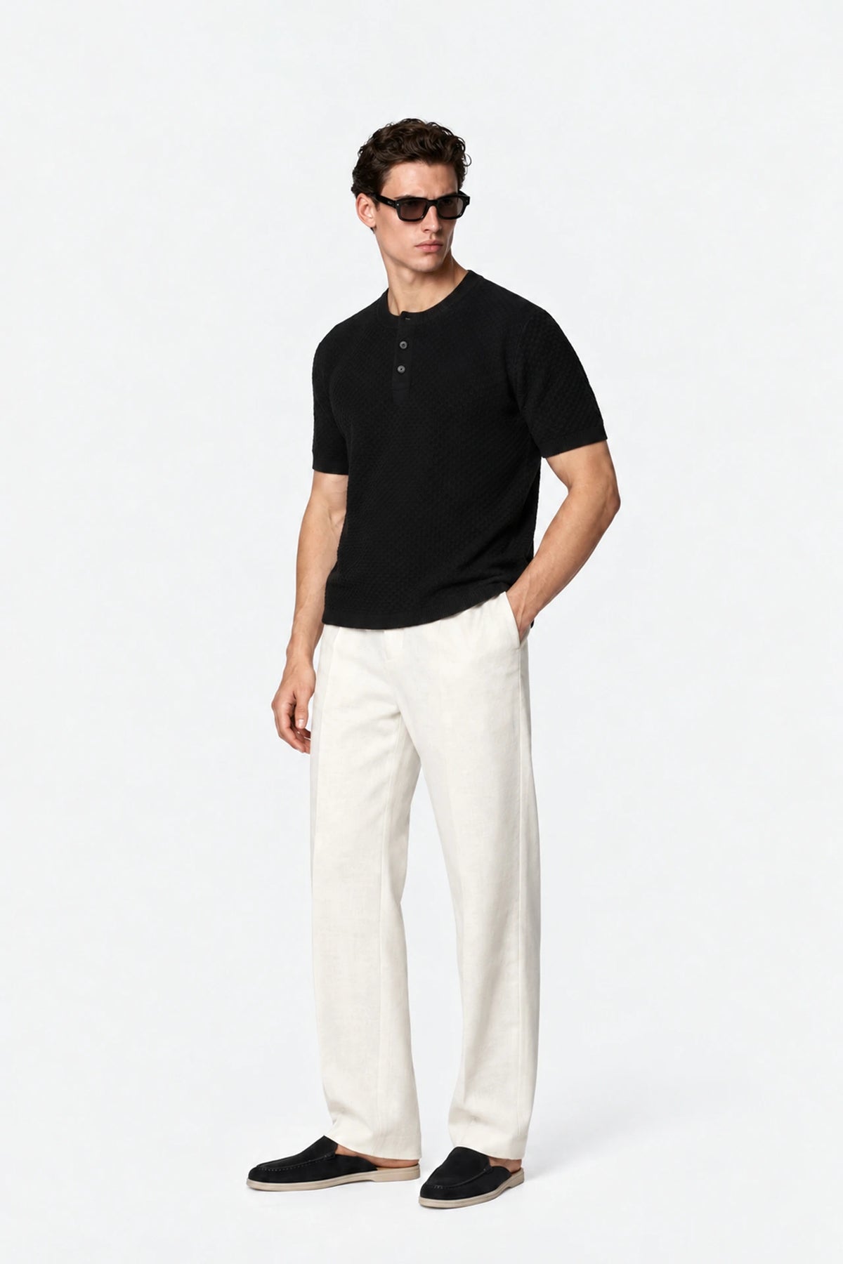 Textured Henley
