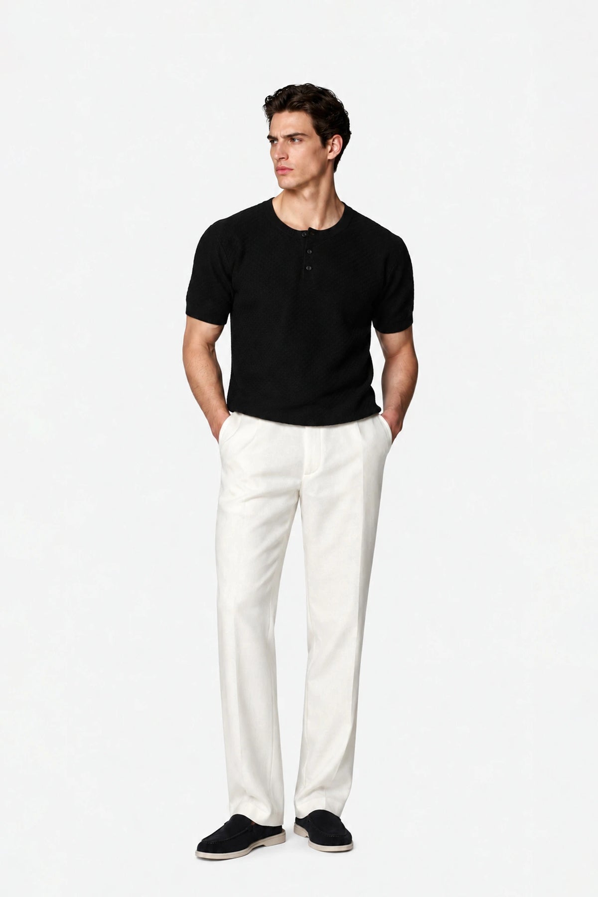 Textured Henley