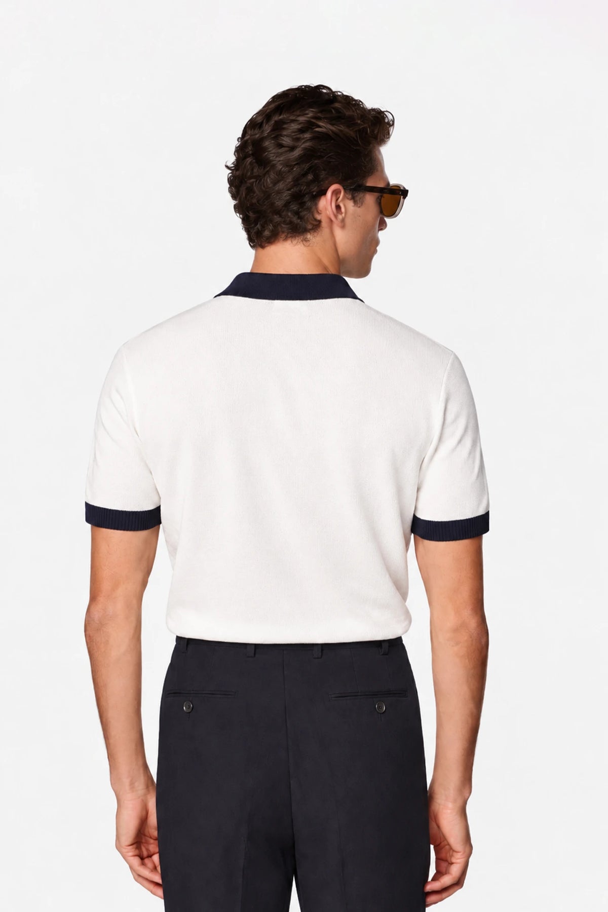 Resort collar Knit polo