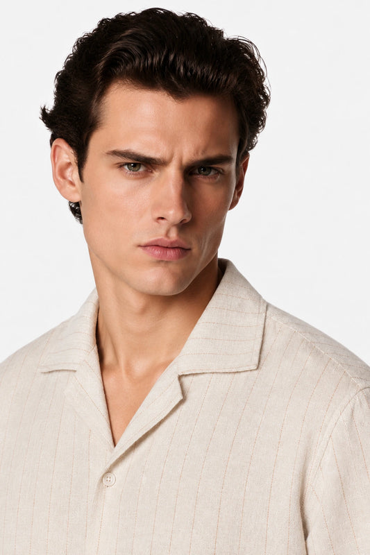 Pinstripe Linen Shirt