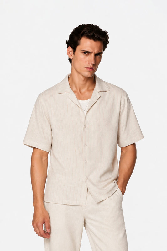 Pinstripe Linen Shirt