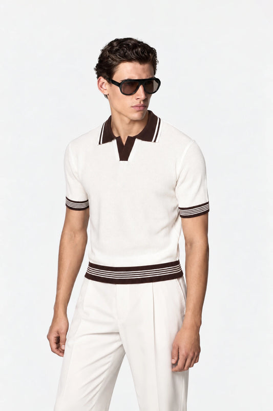 Fine Gauge Knit Polo