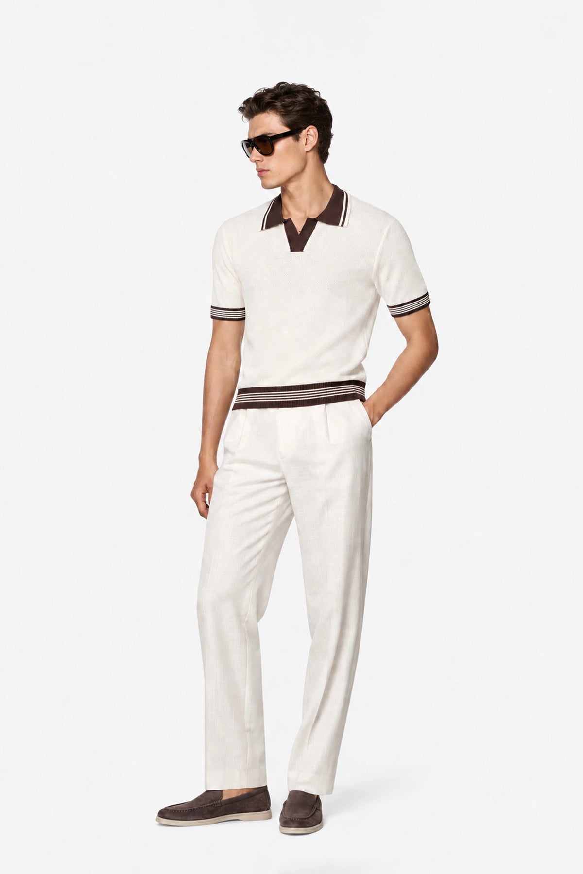 Fine Gauge Knit Polo