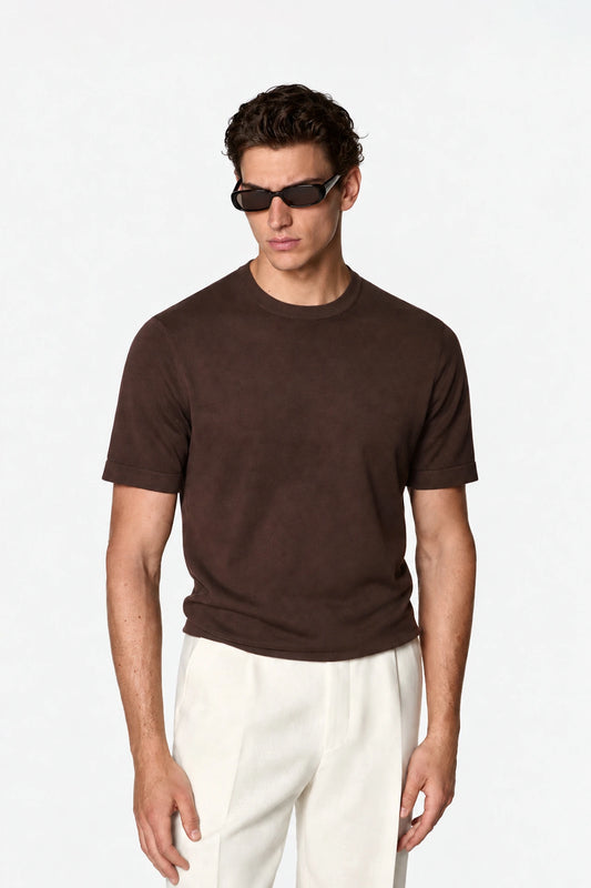 Lyocell Knit T-Shirt