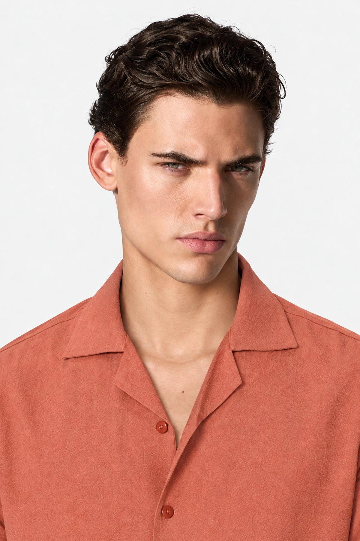 Resort Collar Linen Shirt