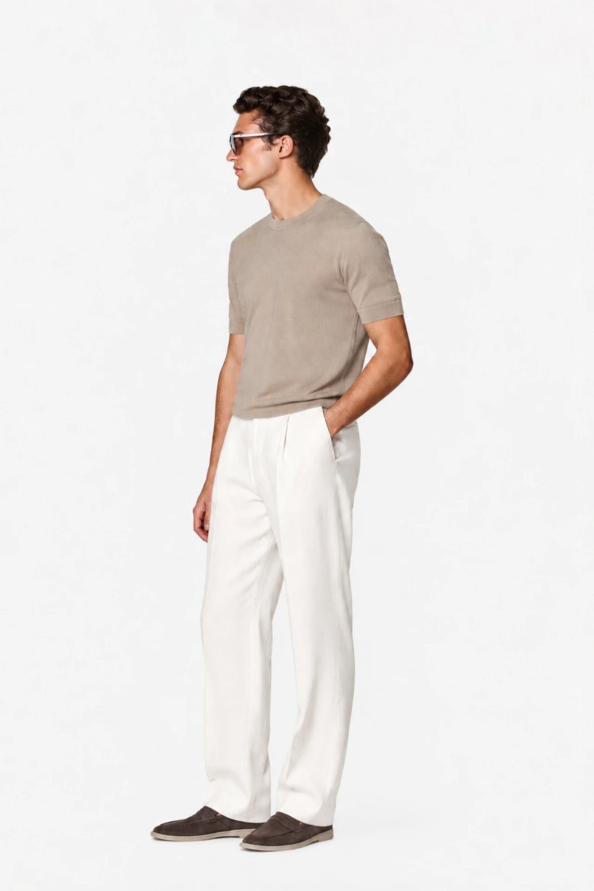Lyocell Knit T-Shirt
