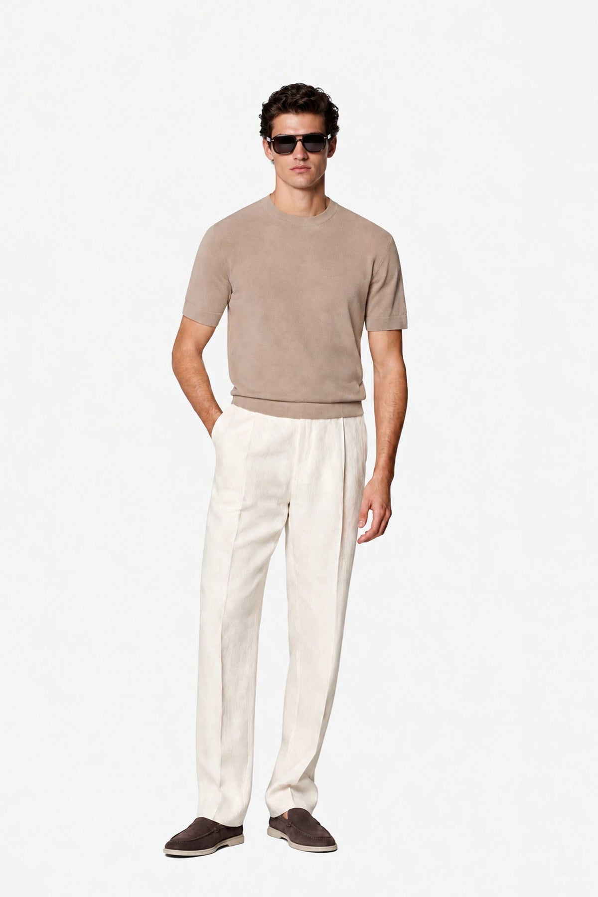 Lyocell Knit T-Shirt