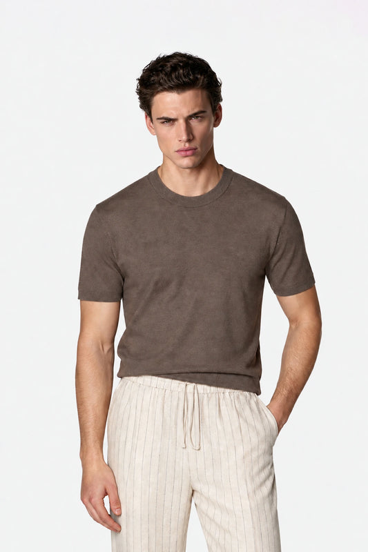 Fine Knit T-Shirt