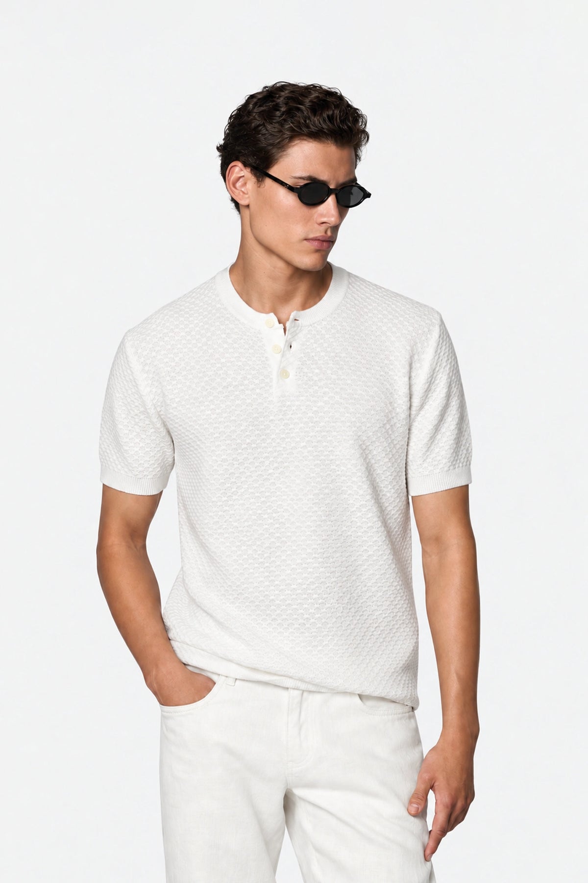 Textured Henley
