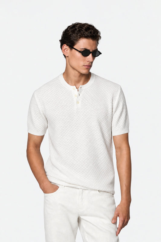 Textured Henley